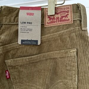 Levi's tan Corduroy Straight Trousers